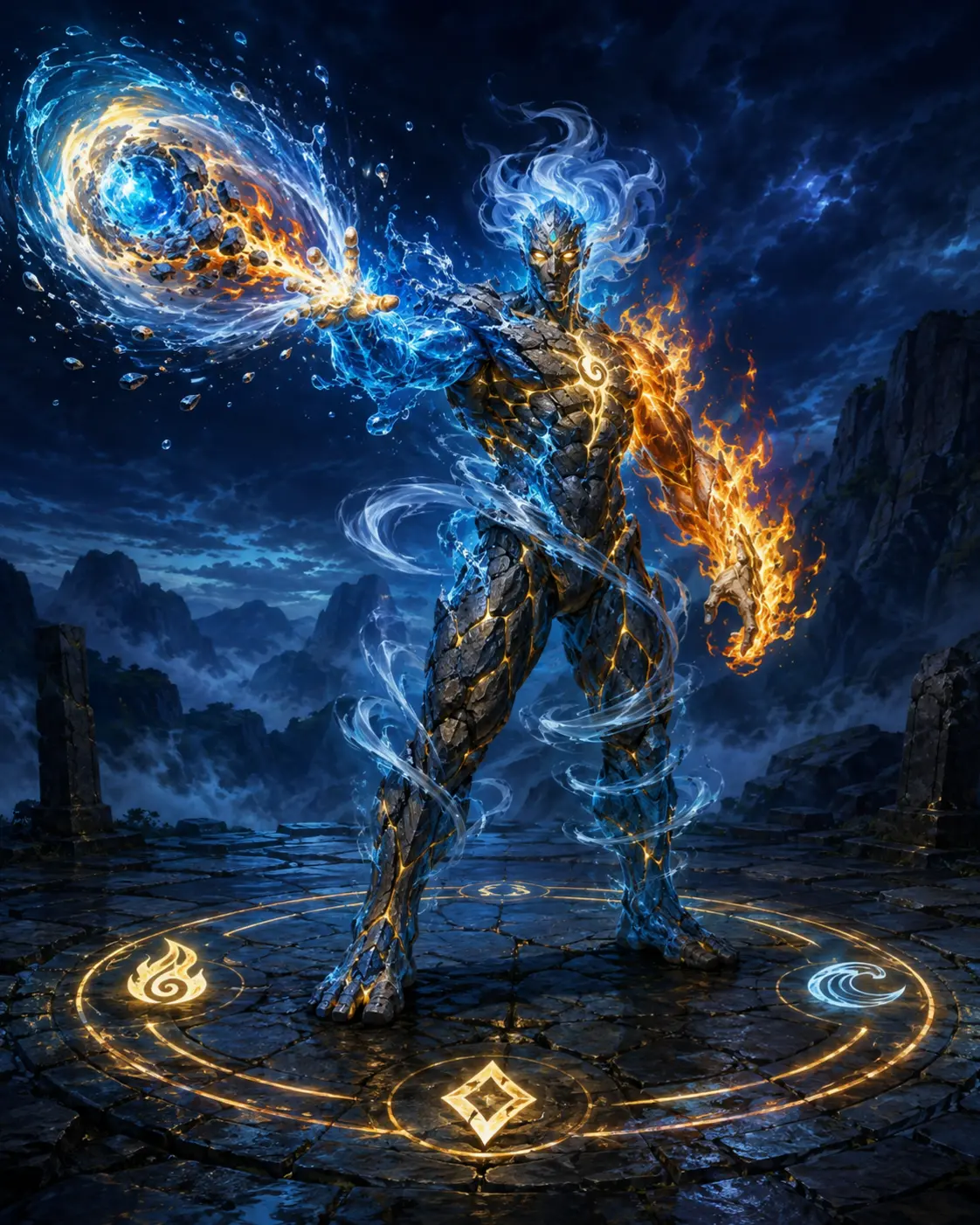 Fantasy illustration of Elemental