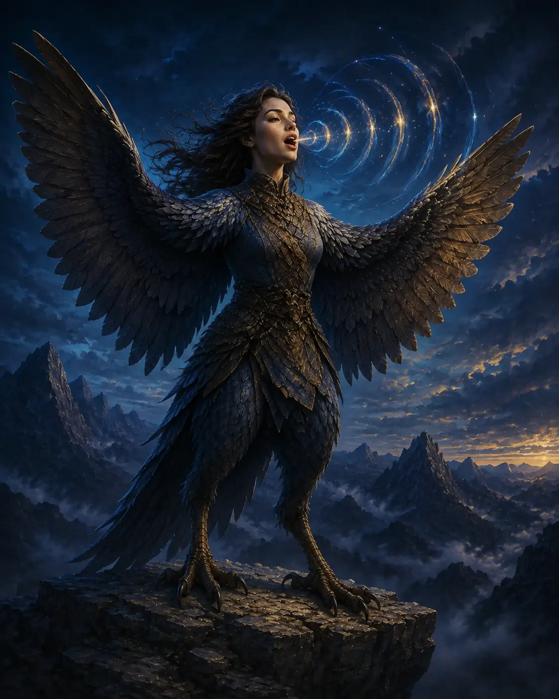 Fantasy illustration of Harpy