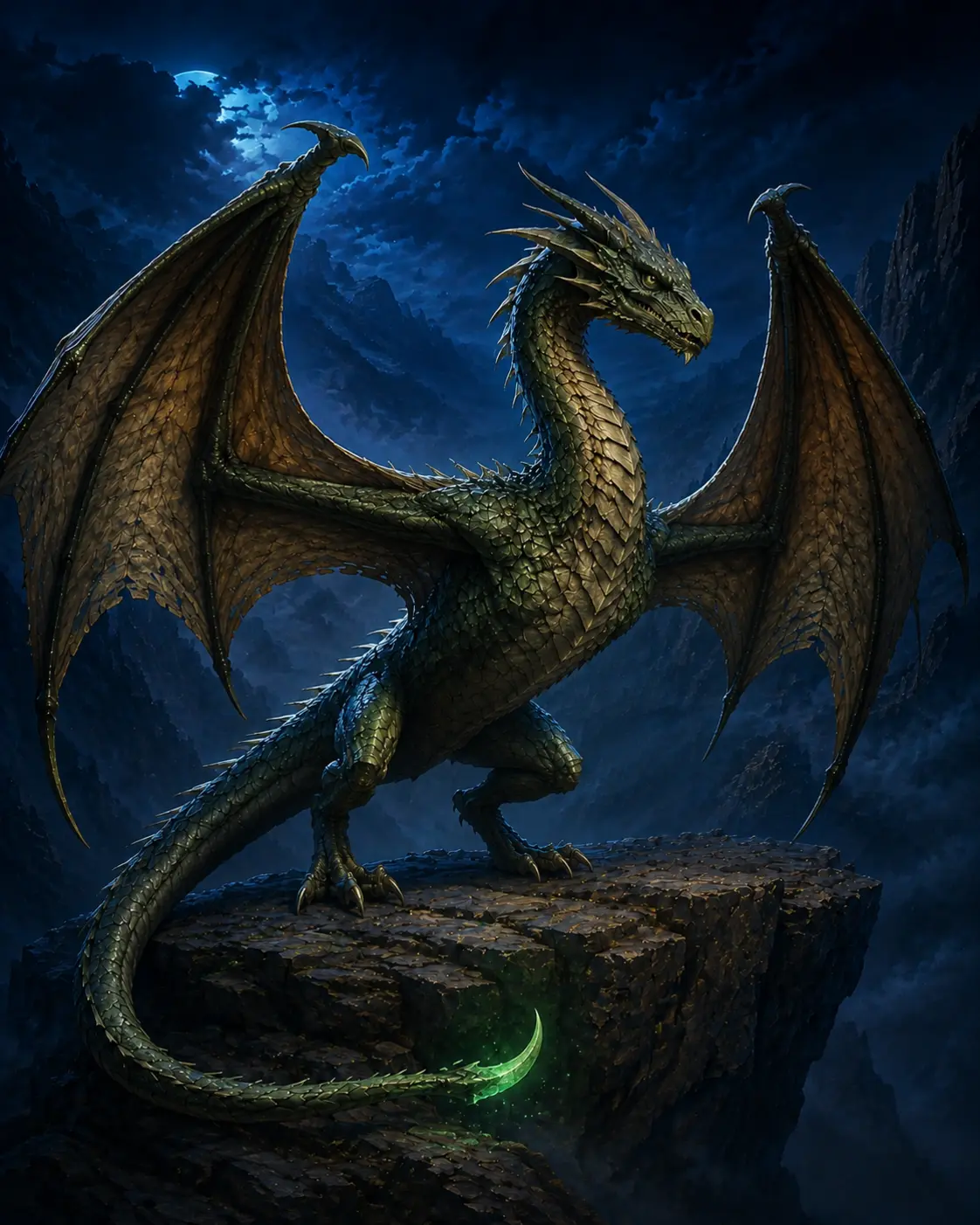 Fantasy illustration of Wyvern