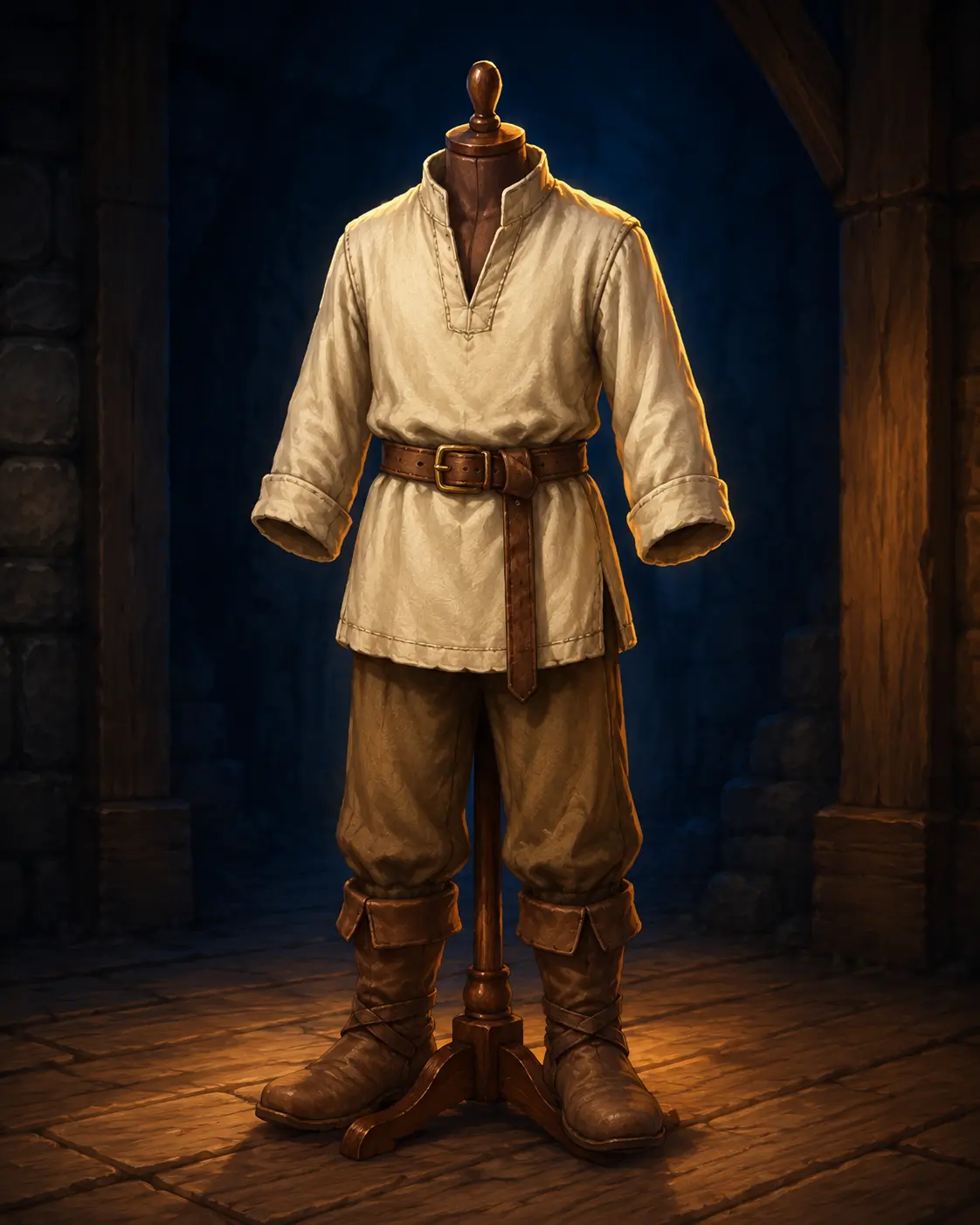 Barevná fantasy ilustrace položky Bez zbroje