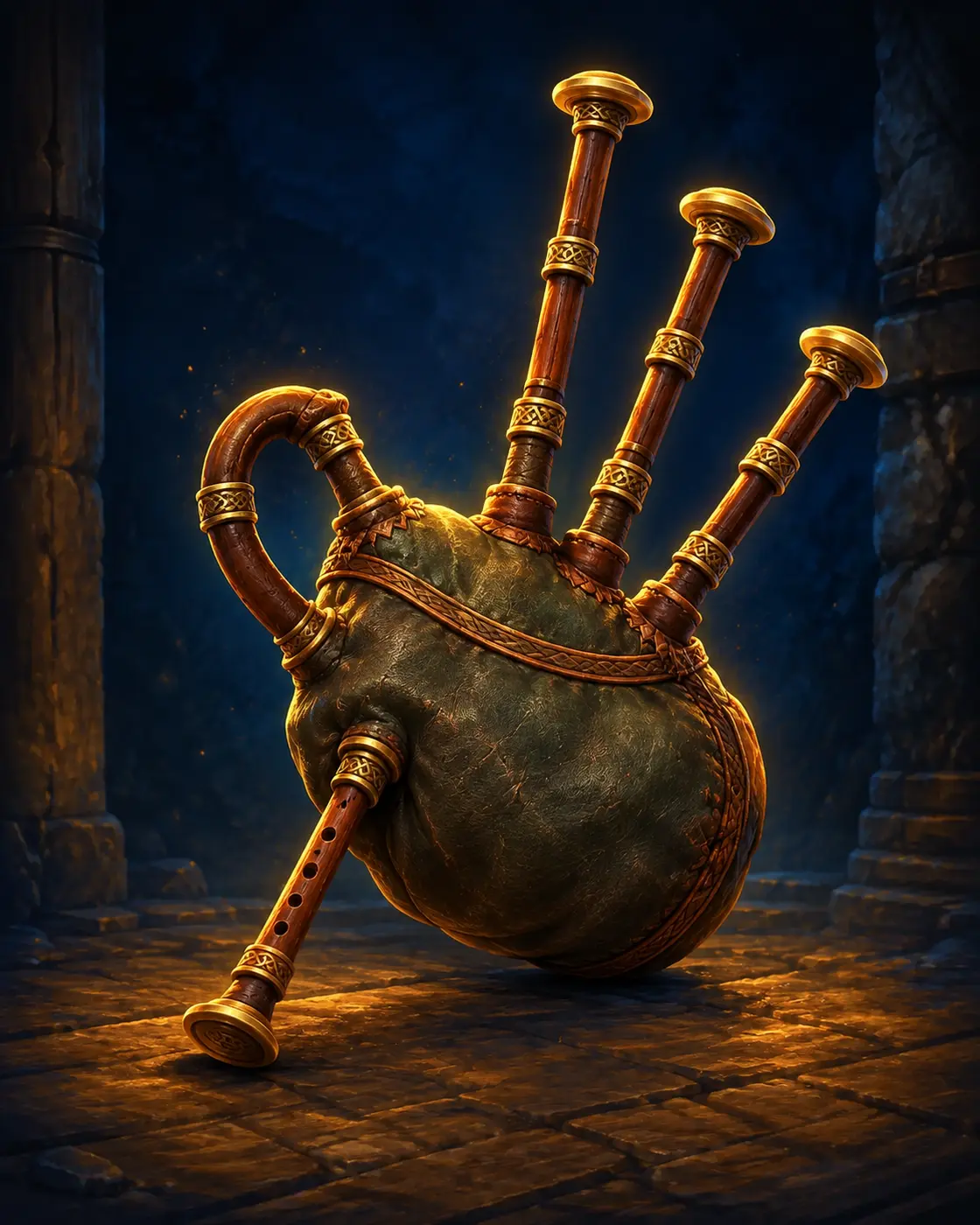 Barevná fantasy ilustrace položky Dudy
