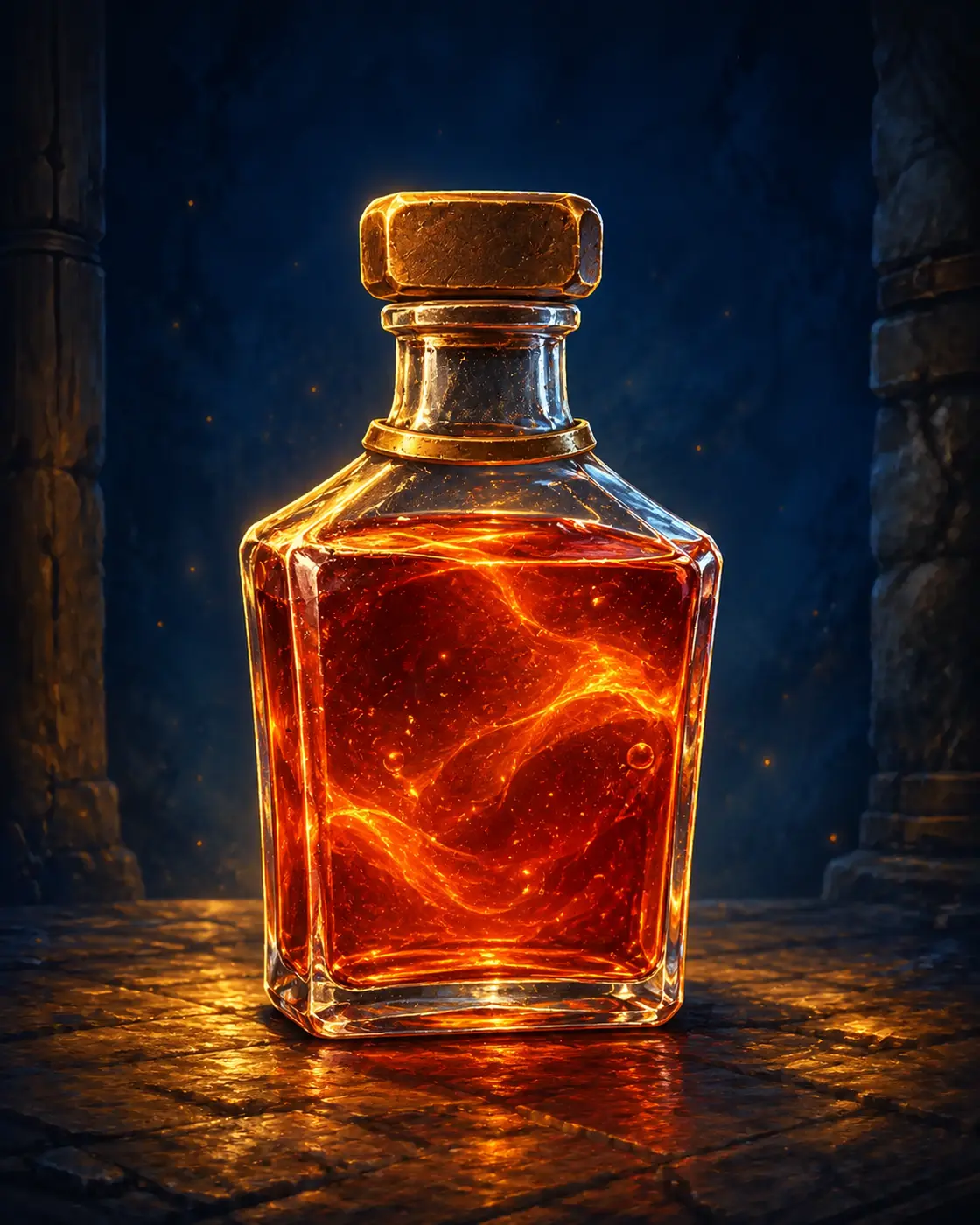 Barevná fantasy ilustrace položky Lektvar síly