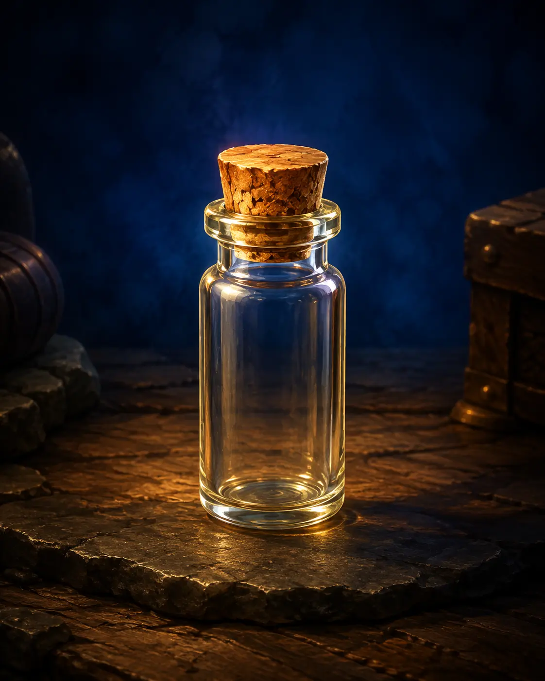 Barevná fantasy ilustrace položky Prázdná lahvička