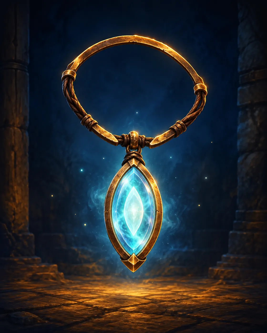 Barevná fantasy ilustrace položky Talisman ducha