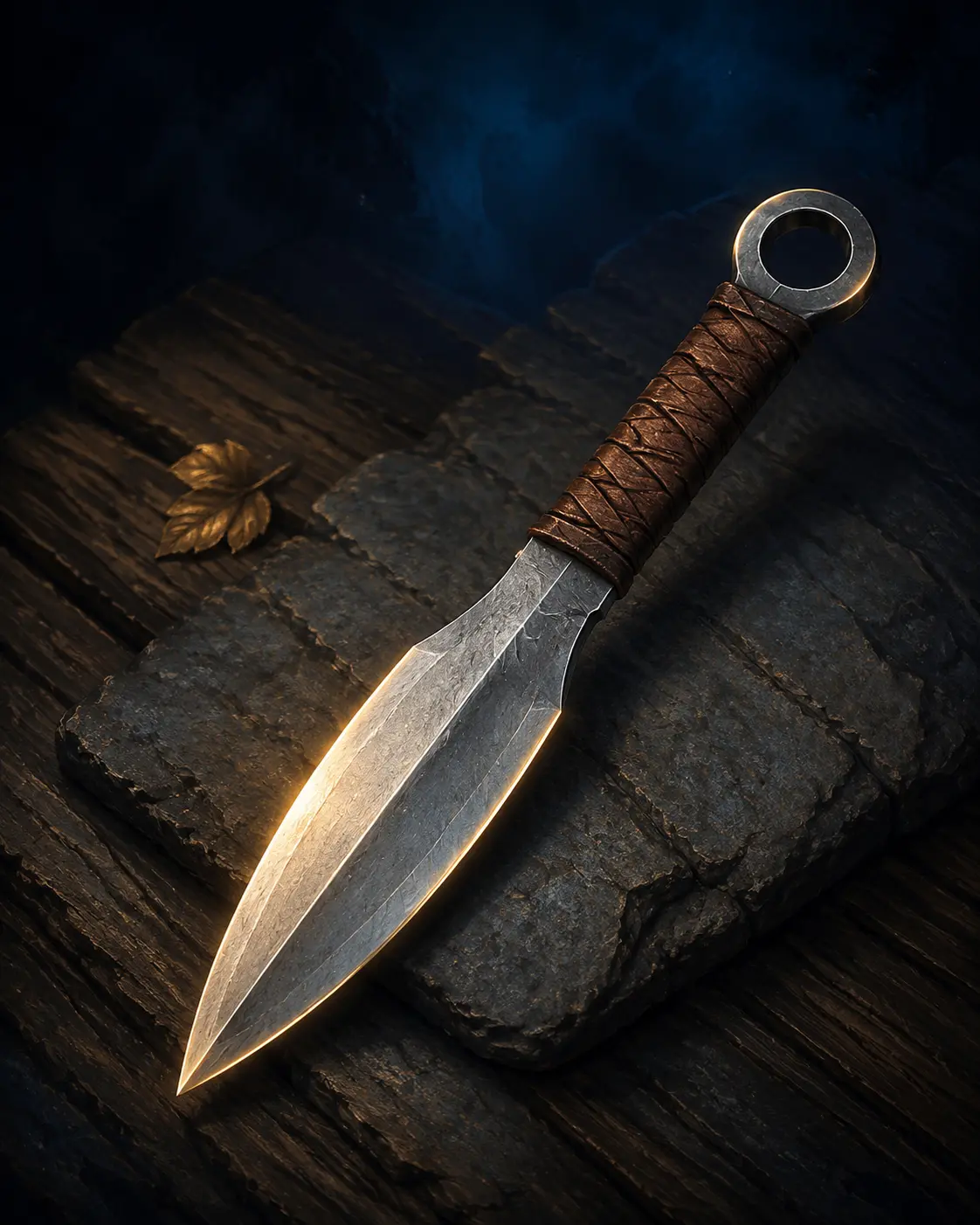 Barevná fantasy ilustrace položky Vrhací nůž