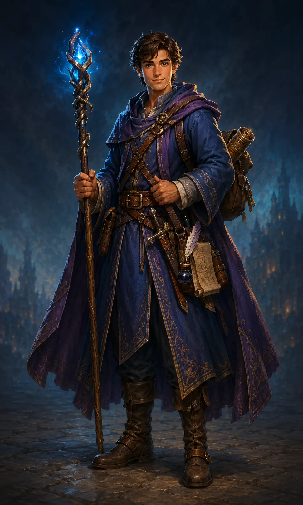 Fantasy illustration of the Wizard class