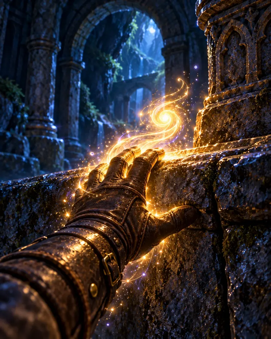 Fantasy illustration of the Blessing spell