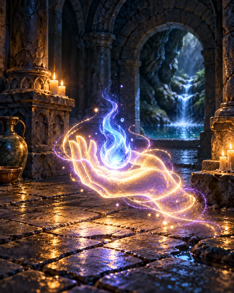 Fantasy illustration of the Soul Rescue spell