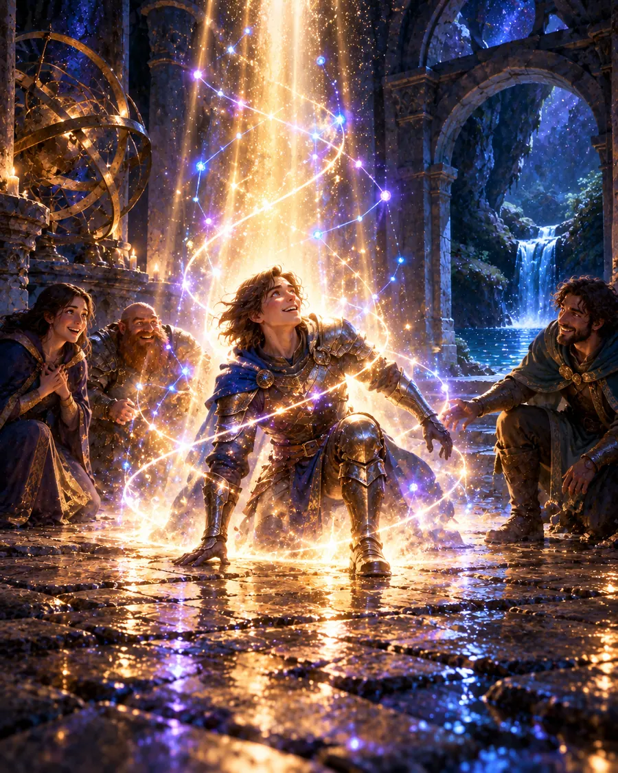 Fantasy illustration of the Extraordinary Resurrection spell