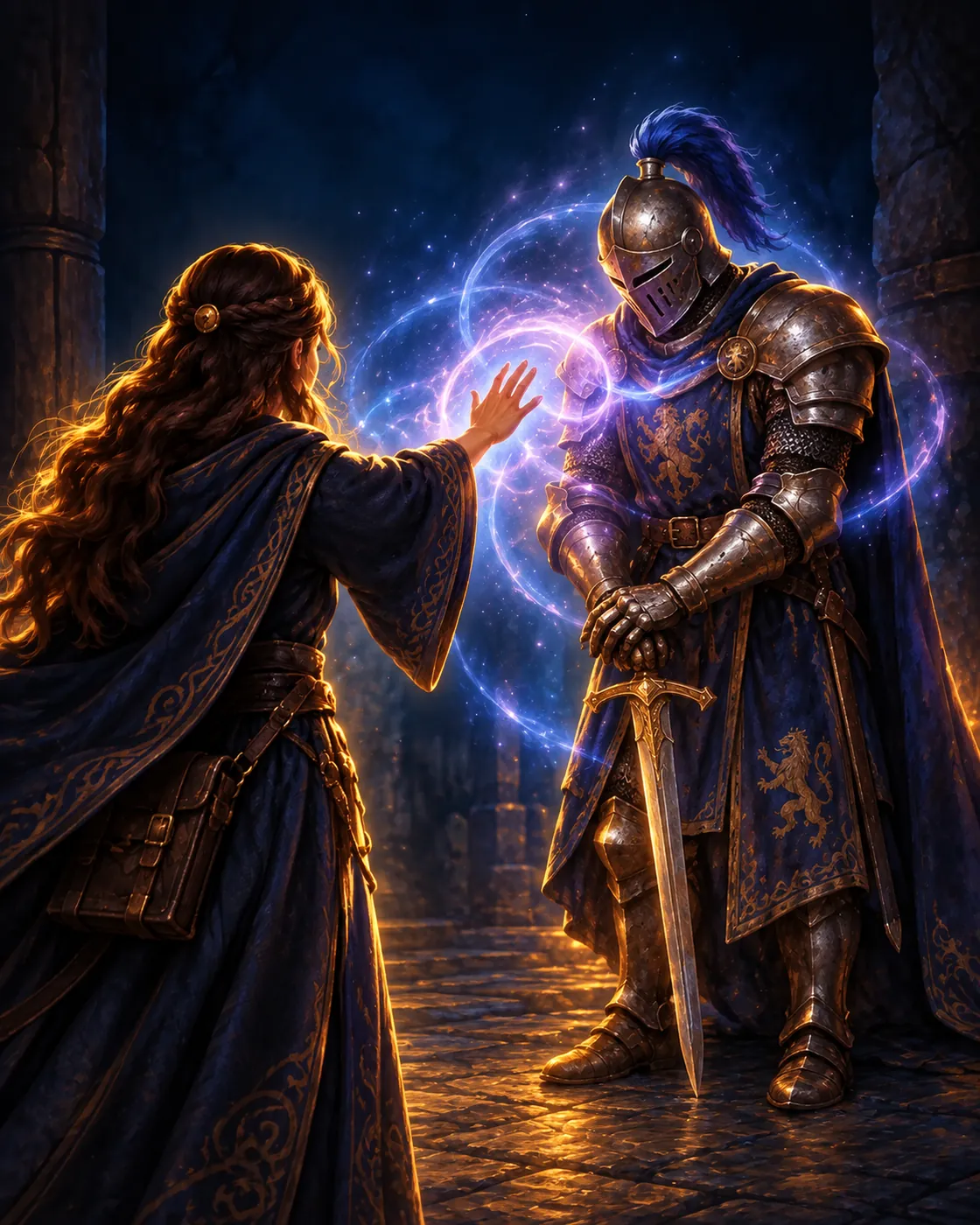 Fantasy illustration of the Charm spell