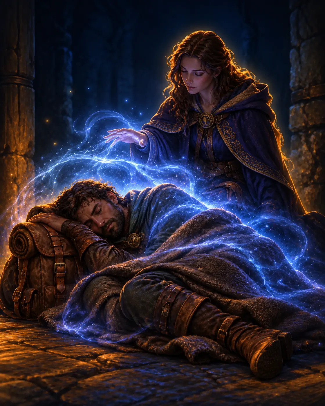 Sleep spell from AI Fantasy Adventure