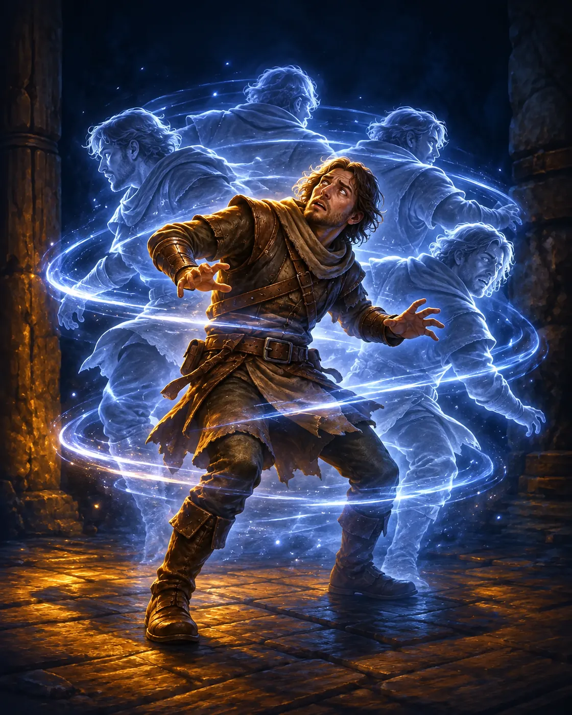 Fantasy illustration of the Confusion spell