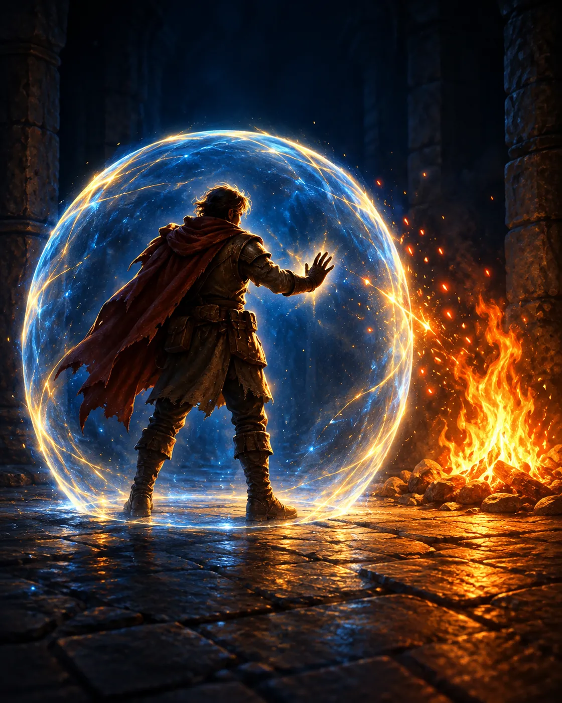 Fantasy illustration of the Heat Resistance spell