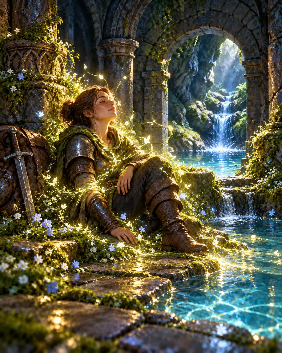 Fantasy illustration of the Regeneration spell