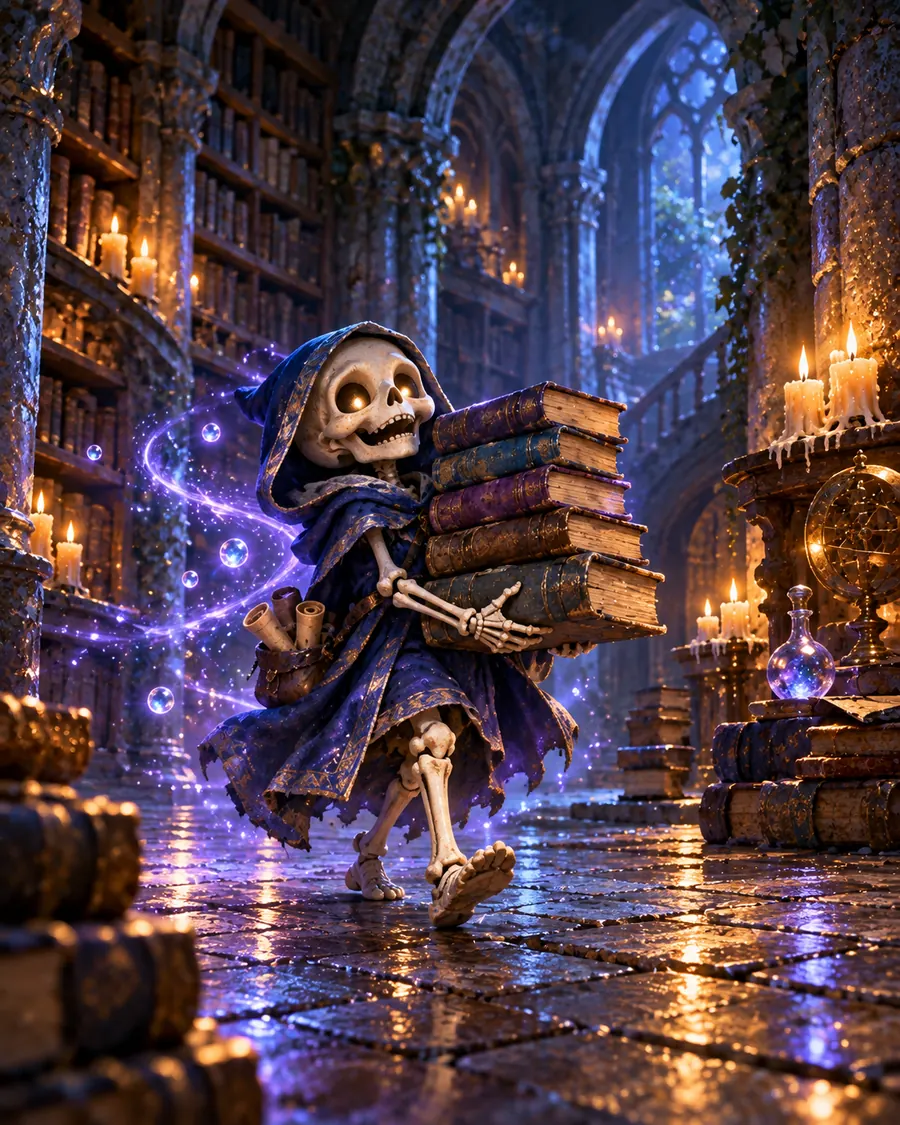 Fantasy illustration of the Undead Servant spell