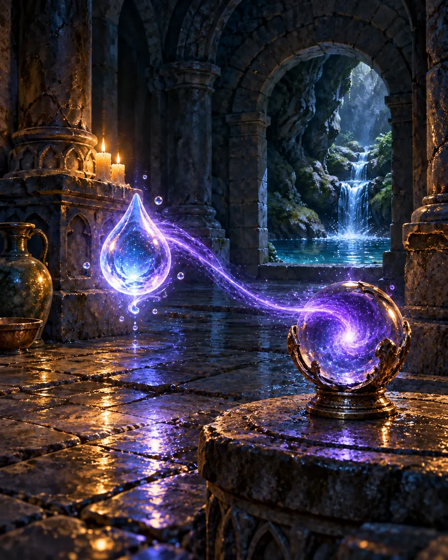Fantasy illustration of the Ray of Exhaustion spell