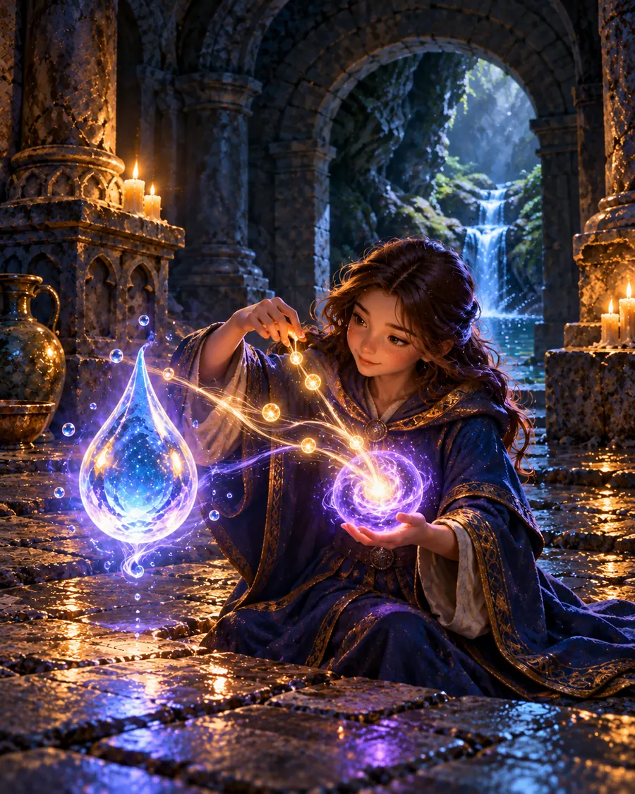 Fantasy illustration of the Drain Life spell