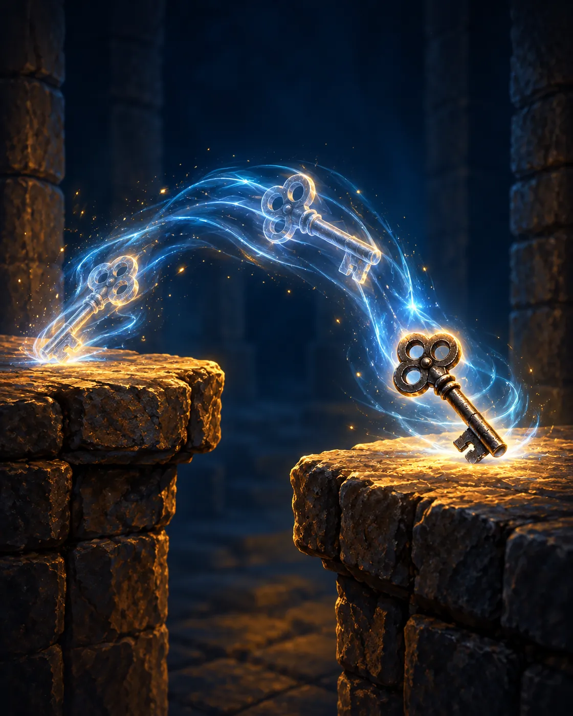 Fantasy illustration of the Teleport Object spell