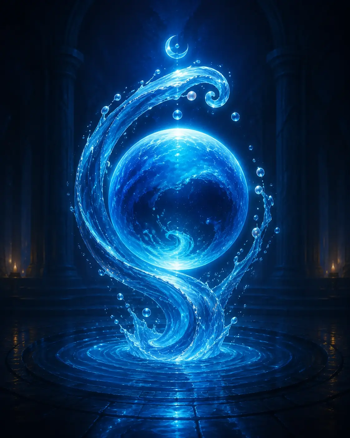 Water school illustration