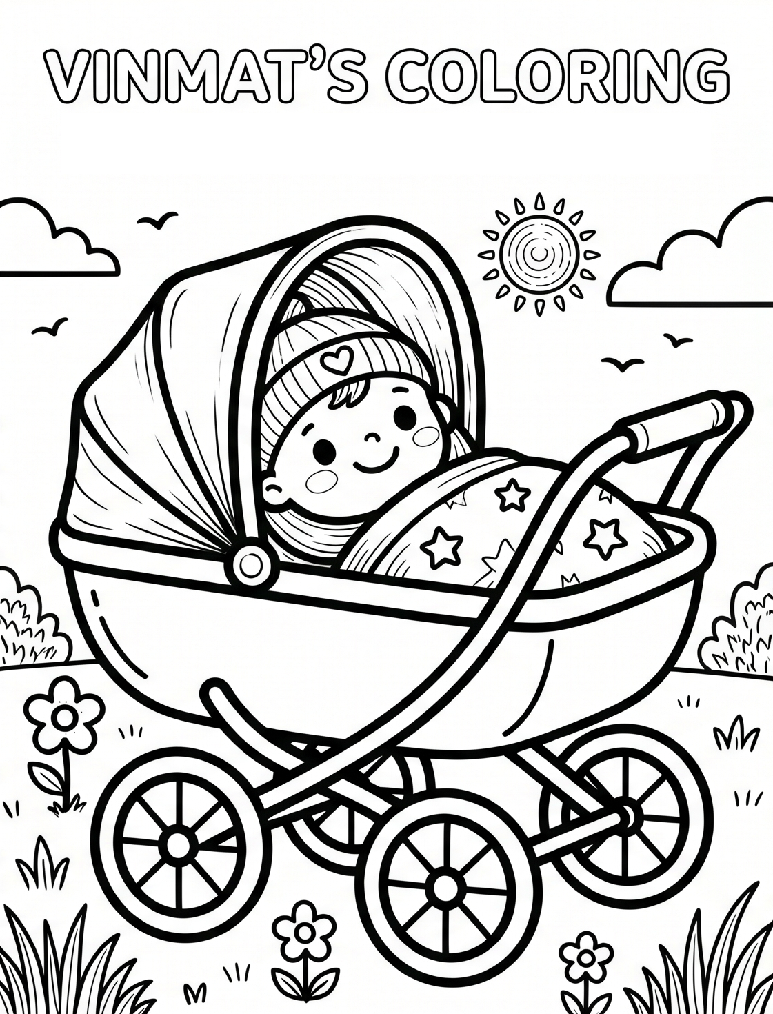 Baby in Stroller
